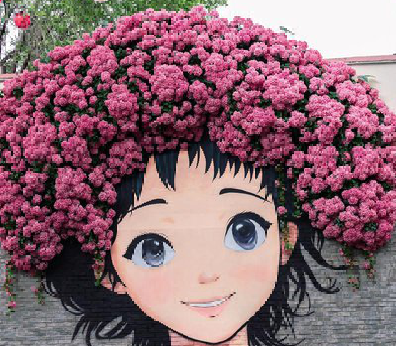 石首墙体彩绘-网红墙打卡