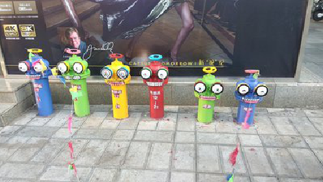 石首商业区彩绘