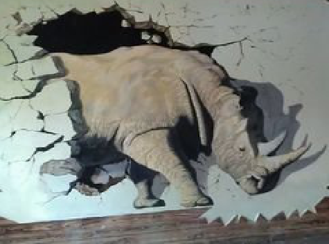 石首在墙绘中，如何绘制3D效果？