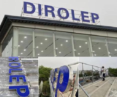 石首楼顶发光字安装的注意事项。